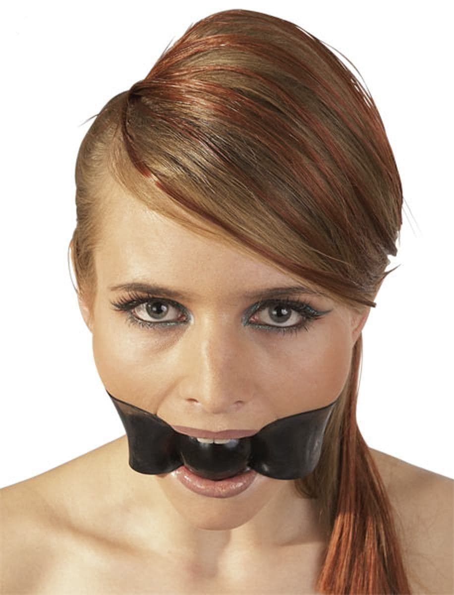 Bâillon en latex noir