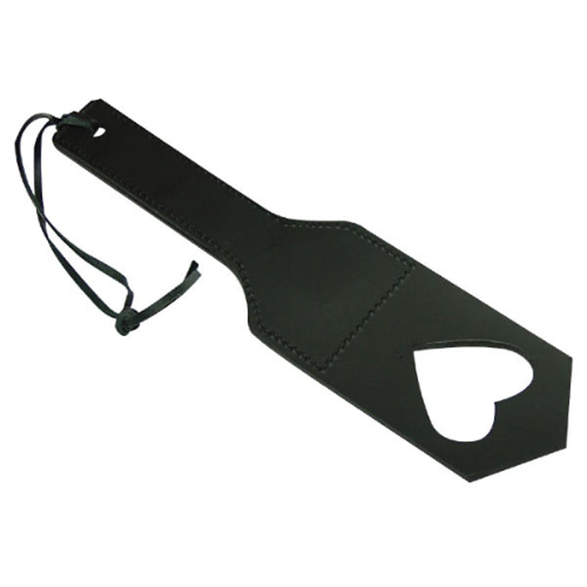 Fouet tapette en cuir avec des cœurs