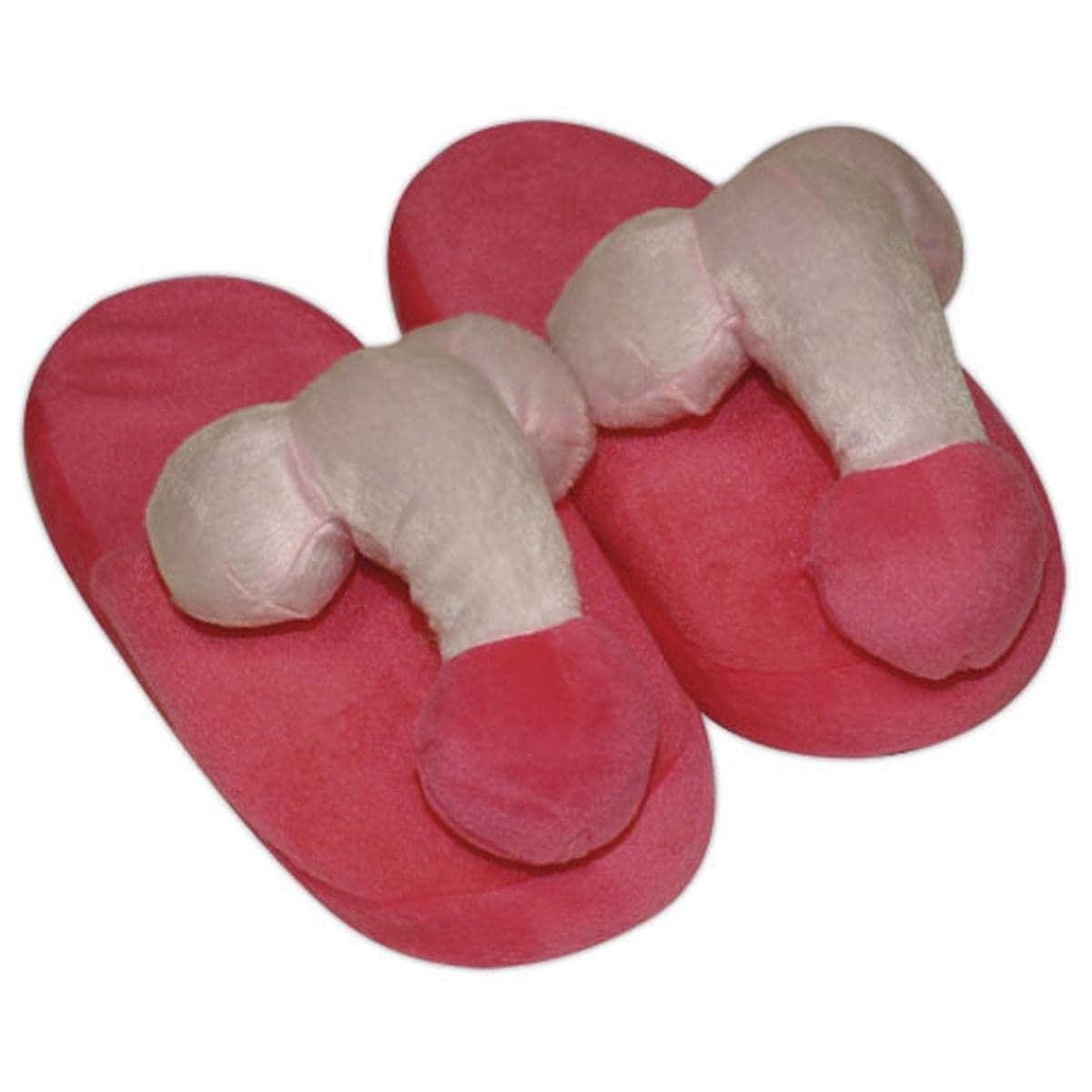 Pantoufles pénis roses 