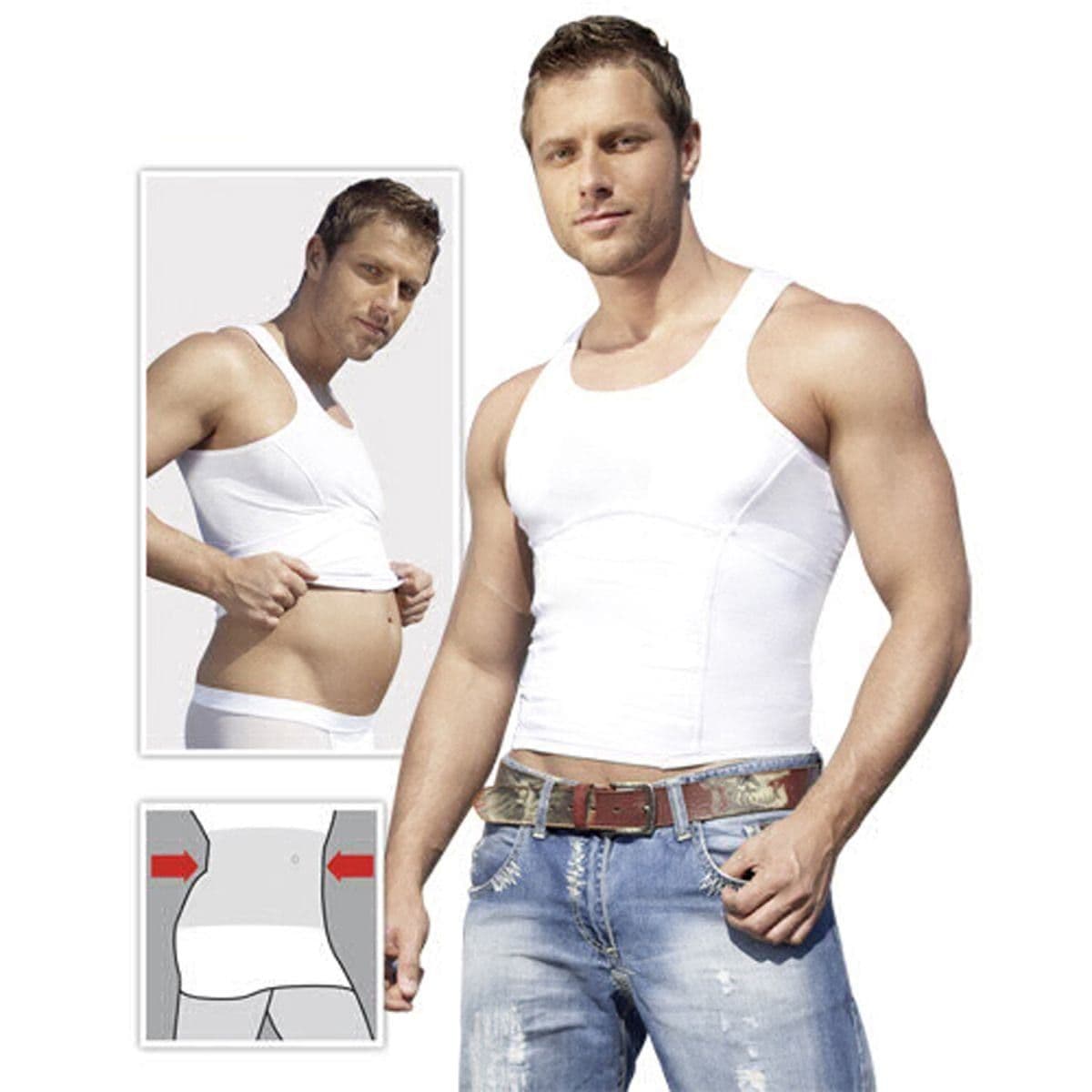 Chemise blanche qui efface le ventre