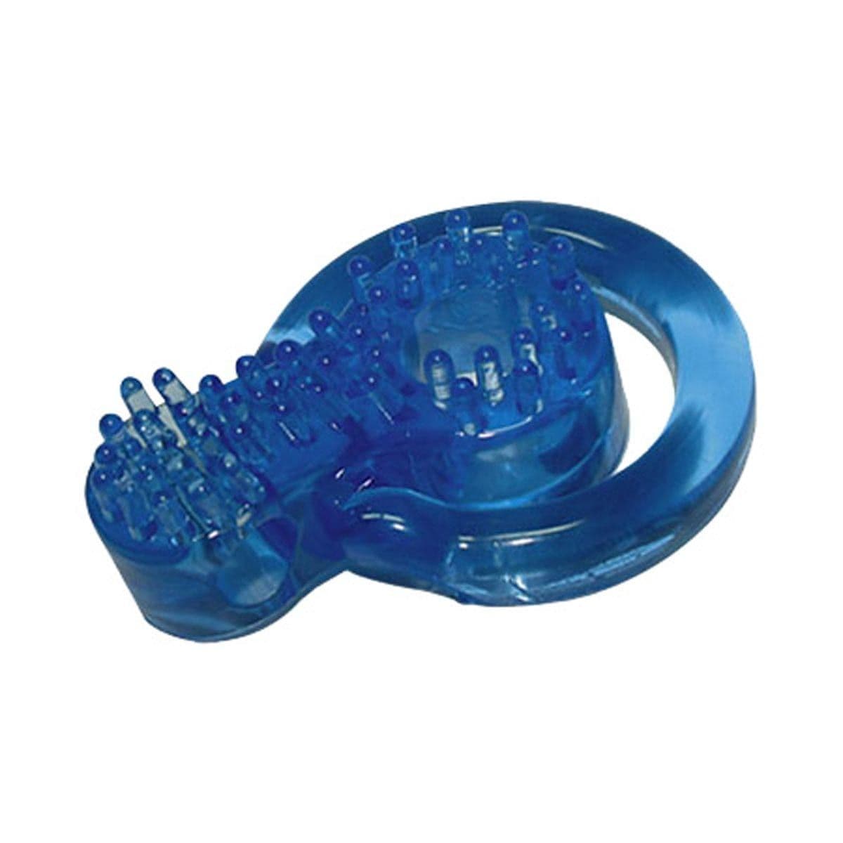 Cockring bleu en silicone