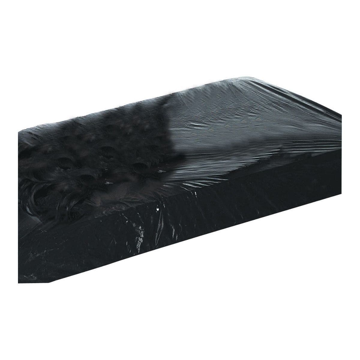 Draps housse doux en latex noire